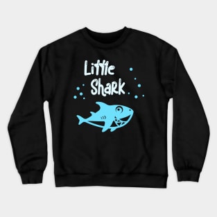 Little Shark Family Matching Children Funny Sharks Crewneck Sweatshirt